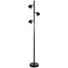 Dainolite 3lt Floor Lamp, Bk - 625LEDF-BK