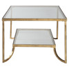 Uttermost Katina Gold Leaf Coffee Table