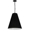 Dainolite 1lt Anaya Medium Pendant,  Mb W/ Bk Shade - ANA-M-MB-797