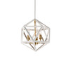 Dainolite 3lt Chandelier, Wh/vb - ARC-143C-WH-VB
