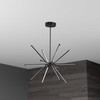 Dainolite 32w Chandelier Mb W/ Wh Acrylic Diffuser - ARY-2032LEDC-MB