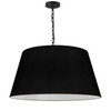 Dainolite 1lt Brynn Large Pendant, Blk Shade, Black - BRY-L-BK-797