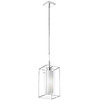 Dainolite 1lt Pendant, Rectangular Metal Frame W/frosted Gls - CBE-61P-PC