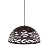 Dainolite 1lt Pendant, Matte Black Finish - COR-161P-BK