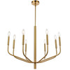 Dainolite 8lt Chandelier, Agb Finish - ELN-328C-AGB