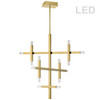 Dainolite 42w Chandelier, Agb W/ Acrylic Diffuser - FCS-3656C-AGB