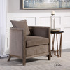 Uttermost Viaggio Gray Chenille Accent Chair