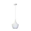 Dainolite 1lt Pendant,aluminum - HKI-91P-WH