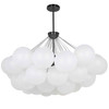 Dainolite 8lt Chandelier,  Mb W/ Fr Glass - MLS-358C-MB-FR