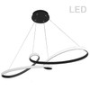 Dainolite 50w Horizontal Pendant, Matte Black Finish - NOL-4350LEDHP-MB