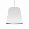 Dainolite 1lt Oversized Drum Pendant,large - Wht/slv - OD-L-691