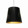 Dainolite 1lt Oversized Drum Pendant,large - Blk/gld - OD-L-698