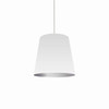 Dainolite 1lt Oversized Drum Pendant,medium - Wht/slv - OD-M-691