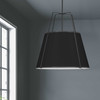 Dainolite 4lt Trapezoid Pendant Bk Shade W/ 790 Diff - TRA-304P-BK