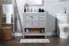 Elegant Decor 32 inch Single Bathroom Vanity in Grey