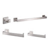 Bagno Lucido 4-piece Bathroom Accessory Set - Satin Nickel