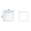 Dukes 80" White Double Vanity, No Top And 30" Mirrors