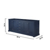 Dukes 80" Navy Blue Vanity Cabinet Only