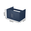 Geneva 30" Navy Blue Vanity Cabinet Only