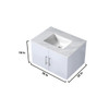 Geneva 30" Glossy White Single Vanity, White Carrara Marble Top, White Square Sink And 30" Led Mirror