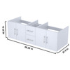 Geneva 60" Glossy White Vanity Cabinet Only