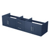 Geneva 80" Navy Blue Vanity Cabinet Only