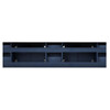 Geneva 84" Navy Blue Double Vanity, No Top And 36" Led Mirrors