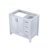 Jacques 36" White Vanity Cabinet Only - Left Version