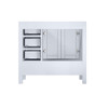 Jacques 36" White Vanity Cabinet Only - Left Version
