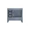 Jacques 36" Dark Grey Vanity Cabinet Only - Left Version