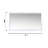 Jacques 60" White Double Vanity, No Top And 58" Mirror