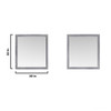 Jacques 80" Distressed Grey Double Vanity, White Carrara Marble Top, White Square Sinks And 30" Mirrors W/ Faucets