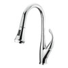 Garbatella Brass Kitchen Faucet W/ Pull Out Sprayer - Chrome