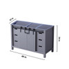 Marsyas 48" Dark Grey Vanity Cabinet Only