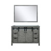 Marsyas 48" Ash Grey Single Vanity, No Top And 44" Mirror