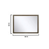 Marsyas 48" Rustic Brown Single Vanity, No Top And 44" Mirror