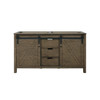 Marsyas 60" Rustic Brown Vanity Cabinet Only