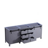 Marsyas 80" Dark Grey Vanity Cabinet Only