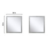 Marsyas 80" Ash Grey Double Vanity, No Top And 30" Mirrors
