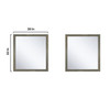 Marsyas 80" Rustic Brown Double Vanity, No Top And 30" Mirrors