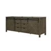 Marsyas 84" Rustic Brown Vanity Cabinet Only