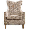 Uttermost Kiango Animal Pattern Armchair