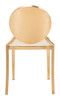 Eclipse Dining Chair (set Of 2) Gold