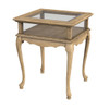 Burton Antique Beige Curio Table