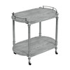 Kathleen 2 Tier Powder Gray Bar Cart