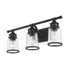 Livex Lighting 3 Lt Black Bath Vanity - 10513-04