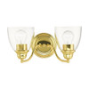 Livex Lighting 2 Lt Polished Brass Vanity Sconce - 15132-02