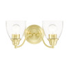 Livex Lighting 2 Lt Satin Brass Vanity Sconce - 15132-12