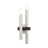 Livex Lighting 2 Lt Brushed Nickel & Bronze Wall Sconce - 15832-91
