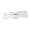Livex Lighting 2 Lt Textured White With Brushed Nickel Finish Accents Ada Vanity Sconce - 16682-13